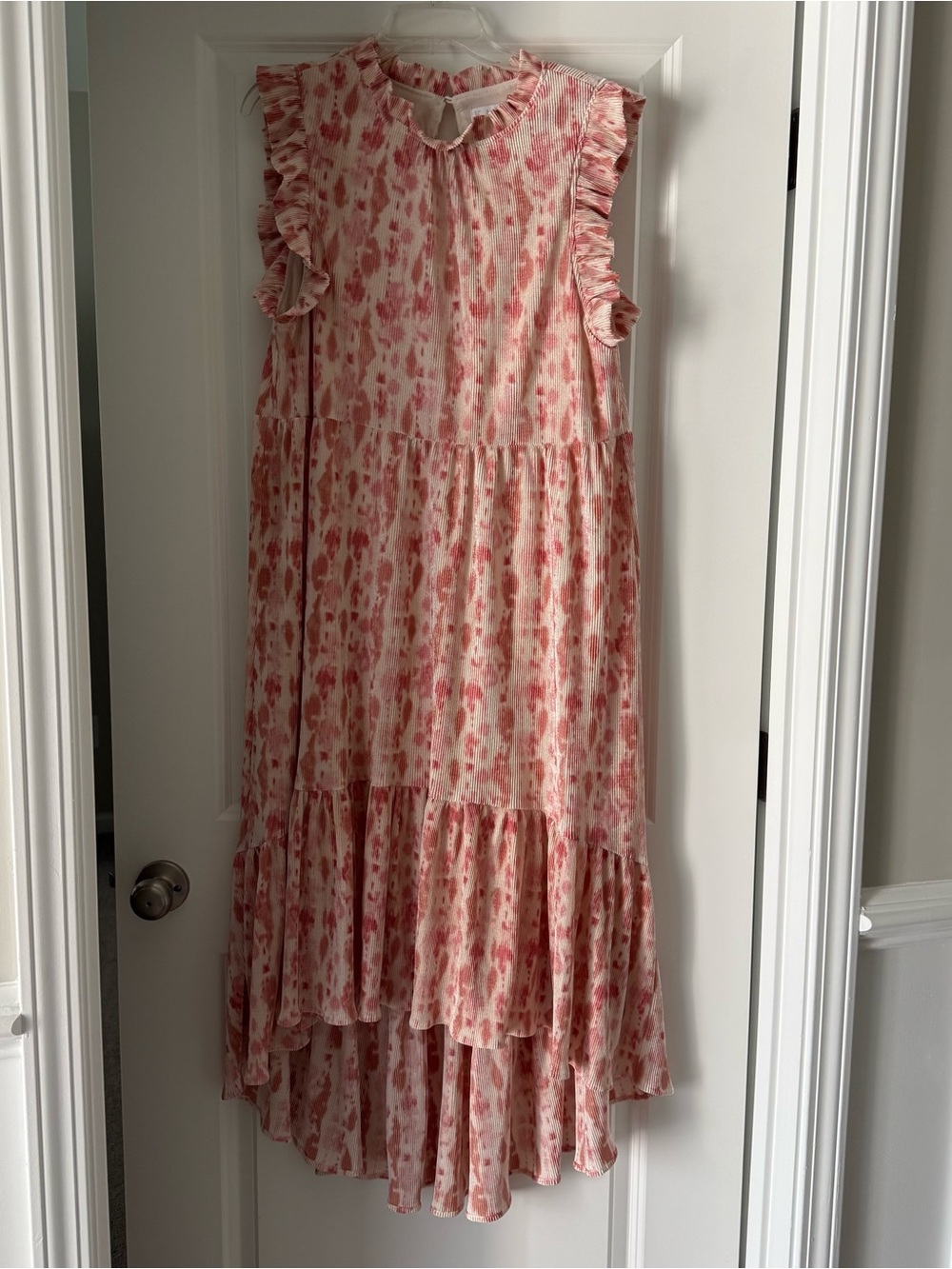 Women’s Pink Floral Ruffle Tiered Sundress by Karlie
